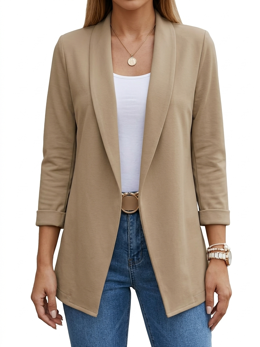 Blazer Drapé Élégant pour femme, vue 3