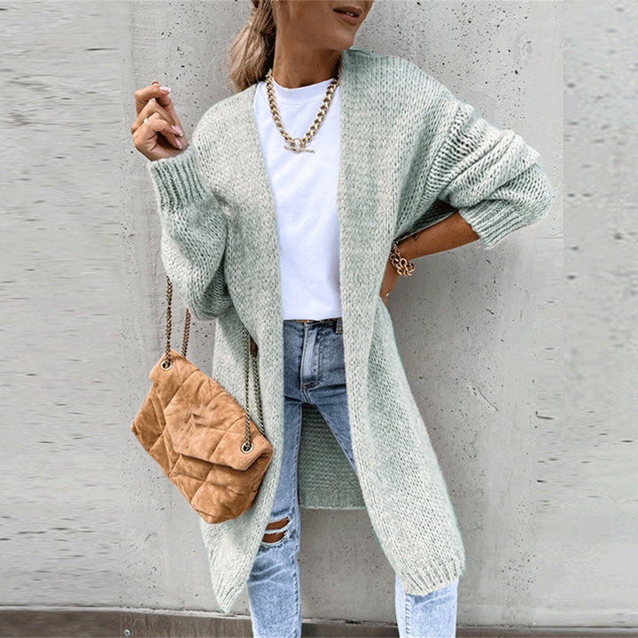 Bérénice Cardigan Femme Oversize en Maille Douce