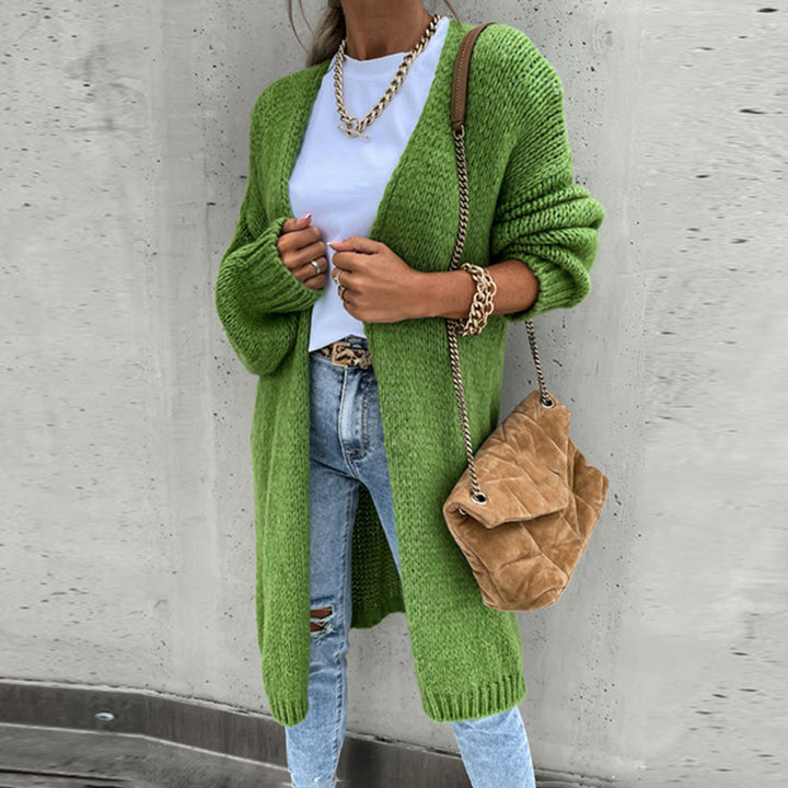 Bérénice Cardigan Femme Oversize en Maille Douce