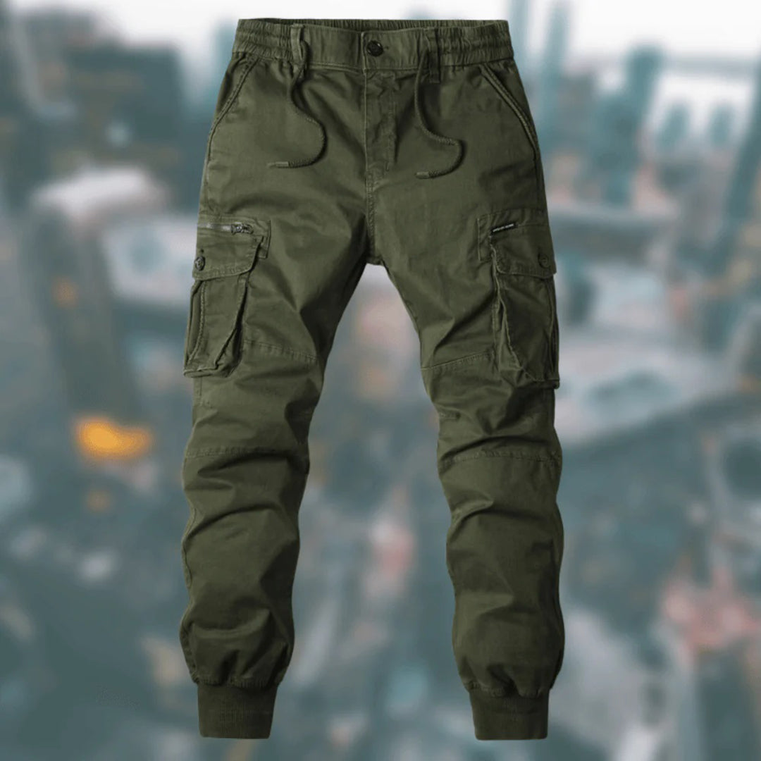Troy Pantalon Cargo Homme Confort Décontracté avec Poches Multiples & Taille Ajustable, vue 3