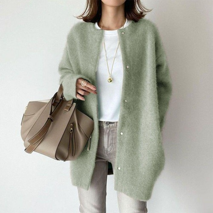 Amélie Cardigan Femme Gilet en Coton Élégant et Léger au Style Sophistiqué, vue 8