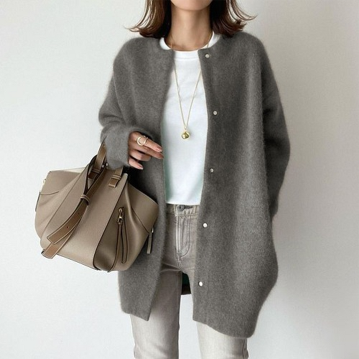 Amélie Cardigan Femme Gilet en Coton Élégant et Léger au Style Sophistiqué, vue 6