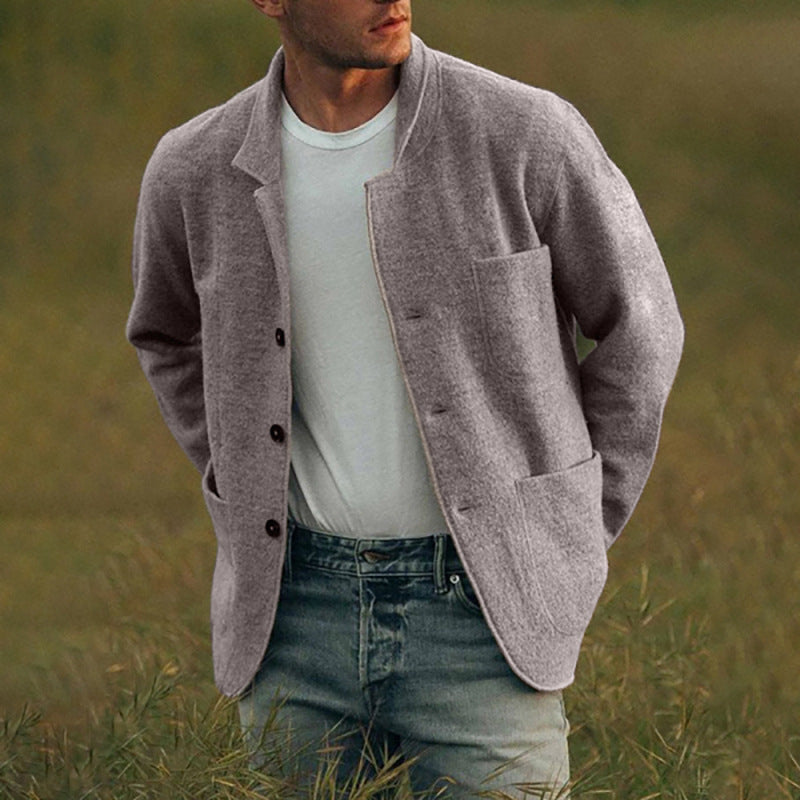 Dexter Veste Décontractée pour Homme Tissu texturé avec fermeture à boutons et poches avant, vue 5