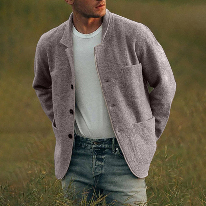 Dexter Veste Décontractée pour Homme Tissu texturé avec fermeture à boutons et poches avant, vue 5