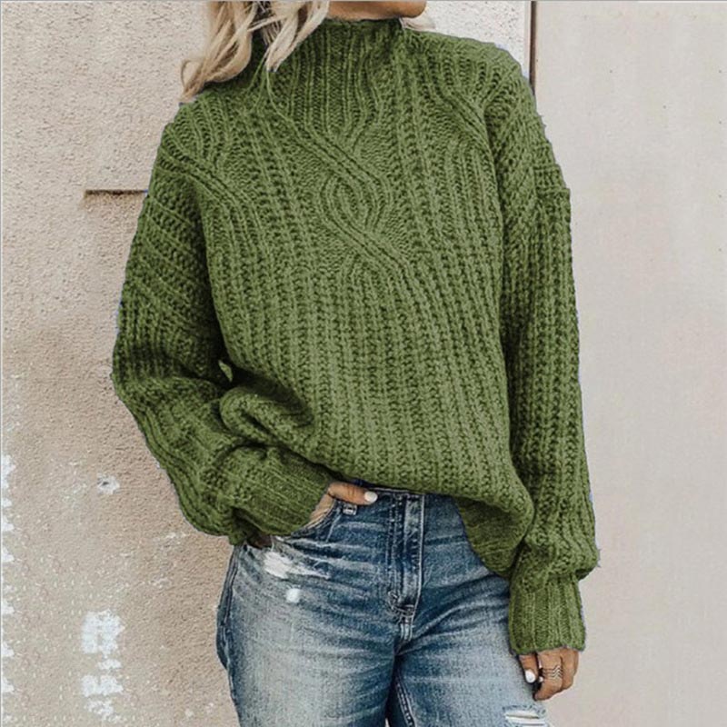 Lotte Pull Femme à Col Roulé Pull Élégant avec Col Haut et Coupe Confortable, vue 3