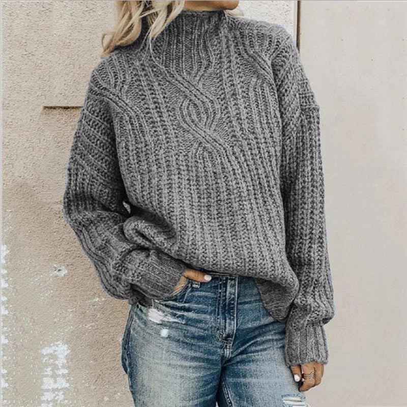 Lotte Pull Femme à Col Roulé Pull Élégant avec Col Haut et Coupe Confortable, vue 2