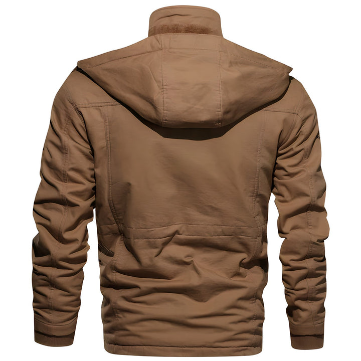 George Veste Outdoor Homme Style Militaire avec Capuche Doublée & Multiples Poches, vue 4