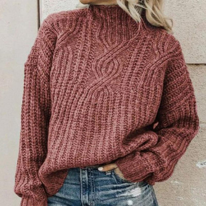 Lotte Pull Femme à Col Roulé Pull Élégant avec Col Haut et Coupe Confortable, vue 4