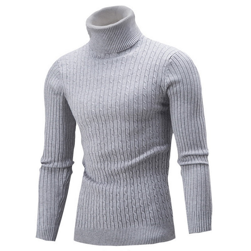 Klaus Pull Col Roulé Homme Tricot Élégant & Confortable en Maille, vue 4
