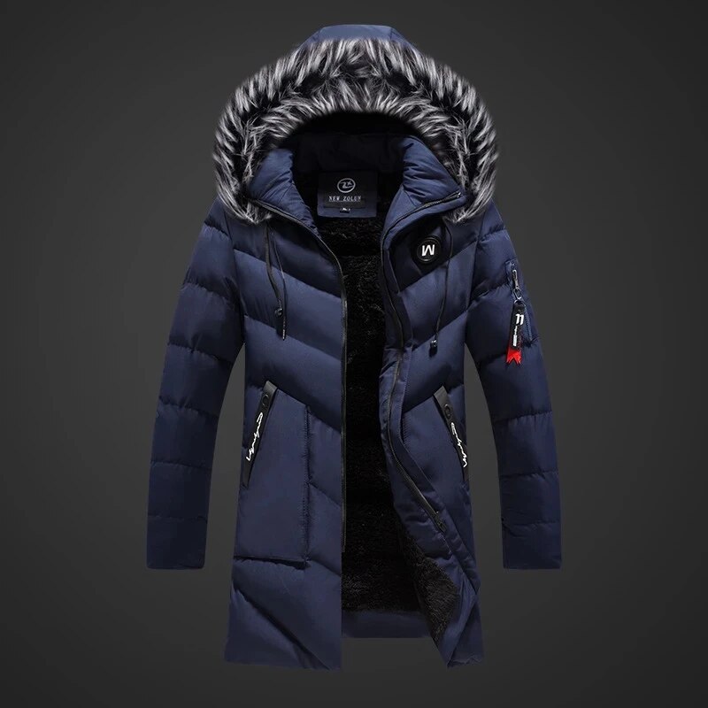Ryan Manteau Homme d’Hiver Isolation Chaude, Tissu Déperlant & Capuche Ajustable