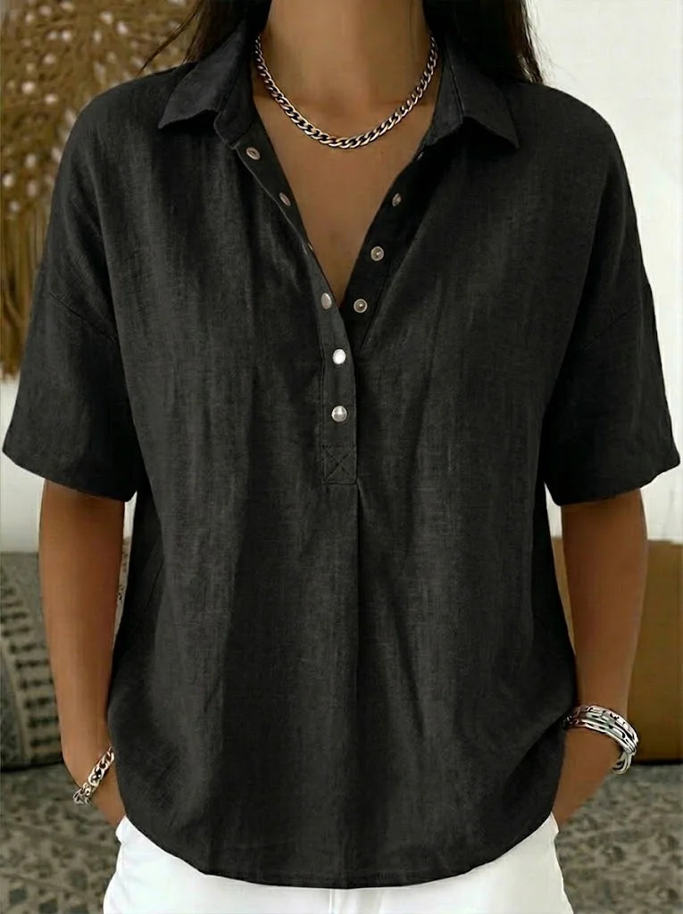 Blouse avec Col et Détails Boutonnés Willow