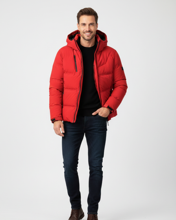 Rubio Veste de Ski Homme Eindhoven Coupe Slim, Chaude avec Capuche, vue 4