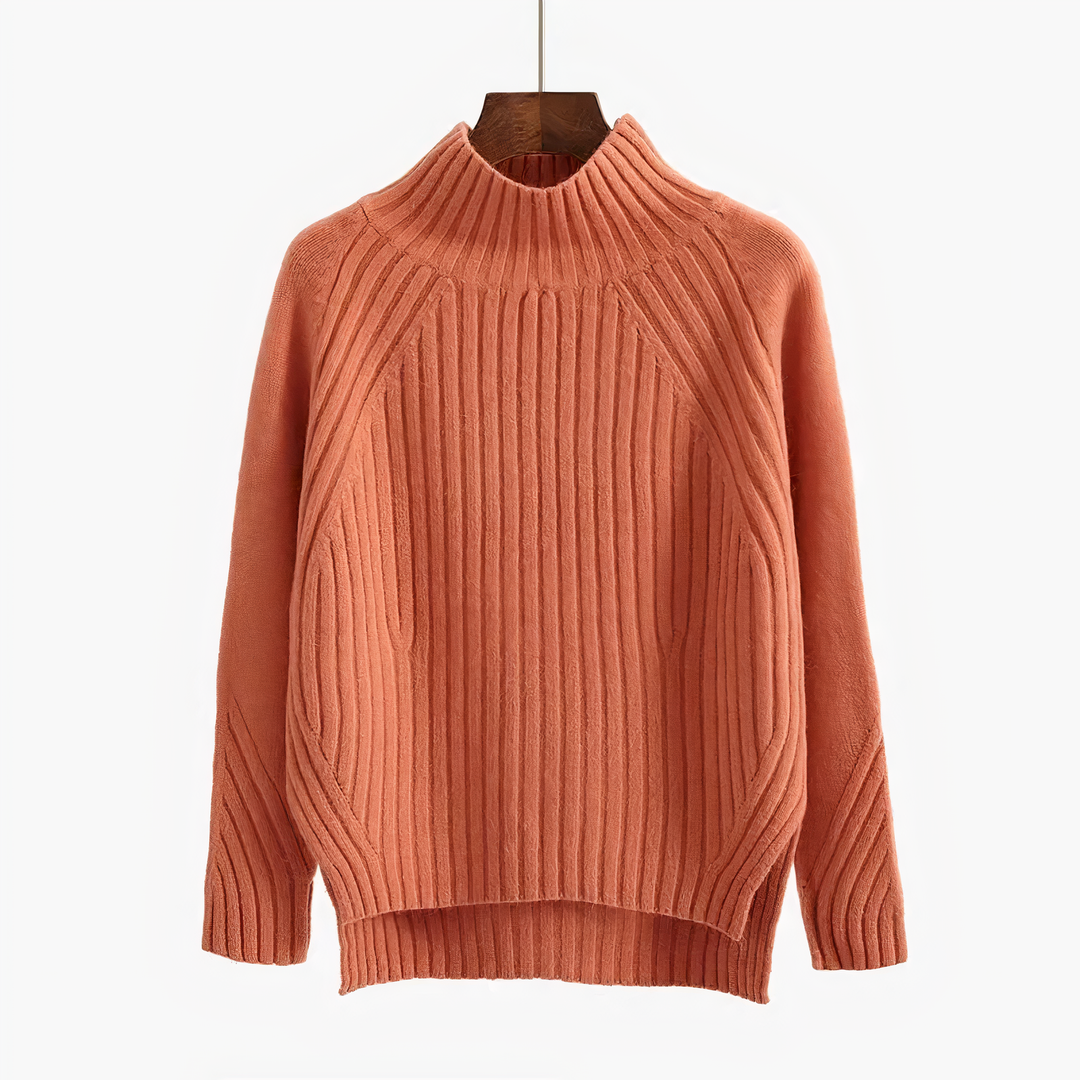 Alessia Pull Femme Tricot Élégant en Coton Mélangé Respirant et Confortable pour l’Hiver