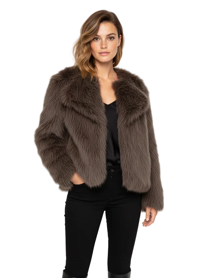 Dua Manteau Femme en Fausse Fourrure Texture Ultra Douce & Élégance Intemporelle, vue 3
