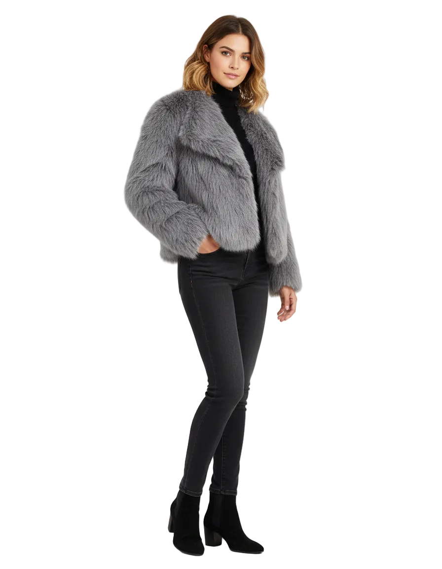 Dua Manteau Femme en Fausse Fourrure Texture Ultra Douce & Élégance Intemporelle, vue 2