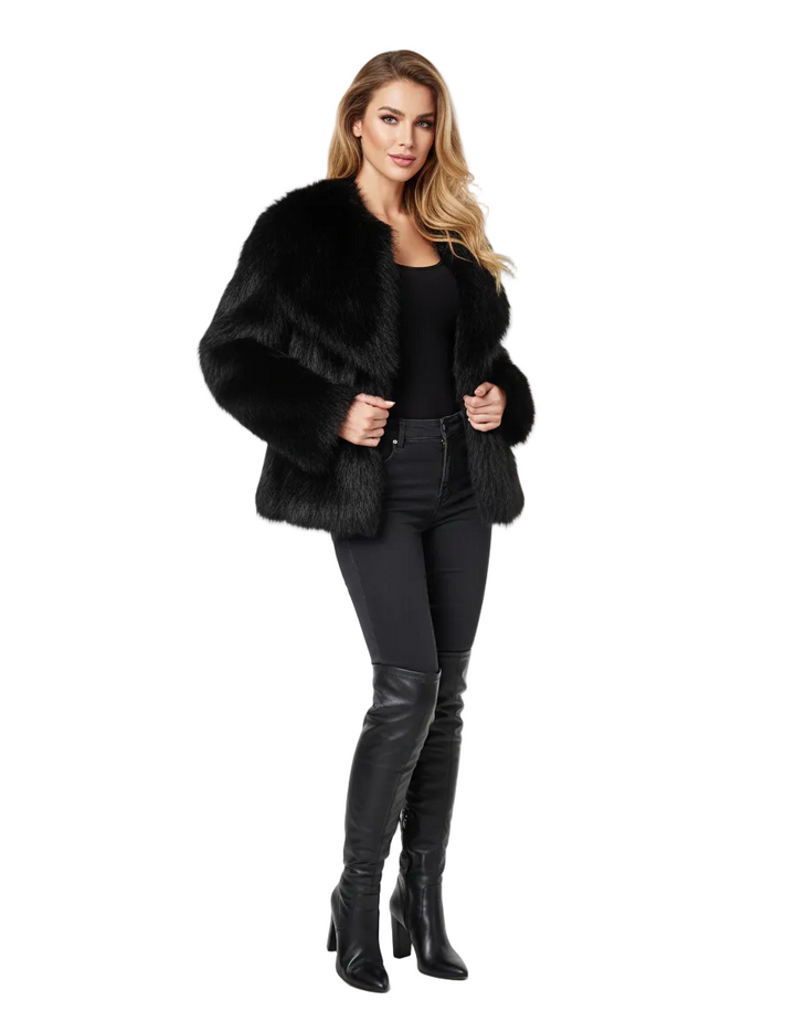Dua Manteau Femme en Fausse Fourrure Texture Ultra Douce & Élégance Intemporelle, vue 4