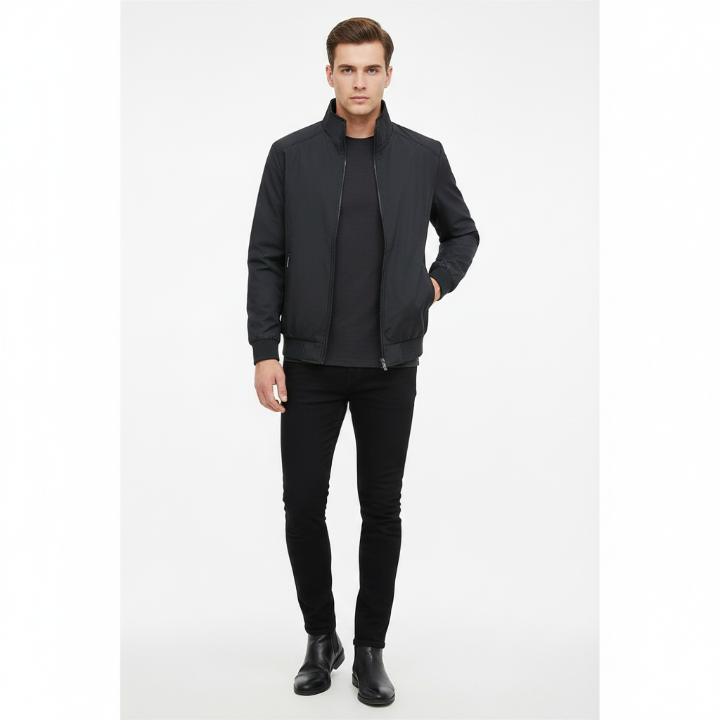 Victorio Veste d’Hiver Homme Rétro Texture Tricotée & Protection Contre les Intempéries, vue 3