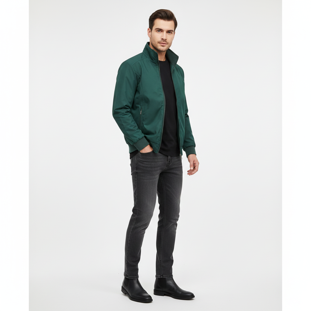 Victorio Veste d’Hiver Homme Rétro Texture Tricotée & Protection Contre les Intempéries, vue 2