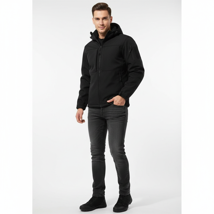 Max Veste Softshell Homme à Capuche Design Fonctionnel & Coupe Moderne Extensible, vue 4