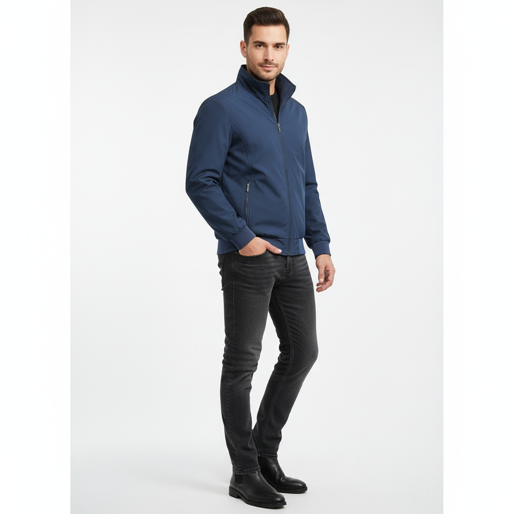 Victorio Veste d’Hiver Homme Rétro Texture Tricotée & Protection Contre les Intempéries