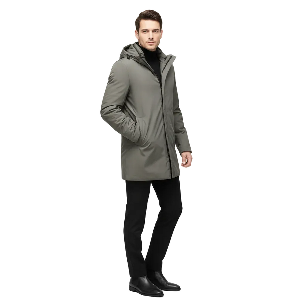 Yan Veste d’Hiver Homme Imperméable Coupe Regular, Capuche & Protection Contre le Froid, vue 2