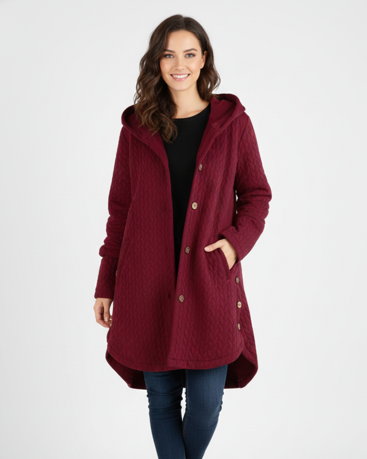 Sascha Manteau d’Hiver Veste Longue Chaude Coupe Confort avec Protection Intempéries, vue 3