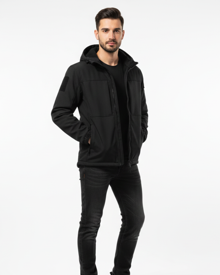 Hudson Doudoune Homme à Capuche Veste Puffer d’Hiver Isolante avec Fermeture Zippée