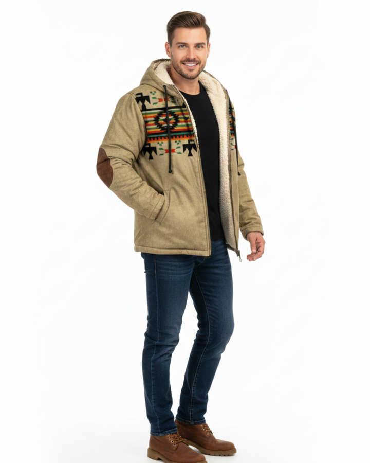 Dan Veste d’Hiver Homme Parka Isolante Légère avec Capuche & Protection Intempéries, vue 3