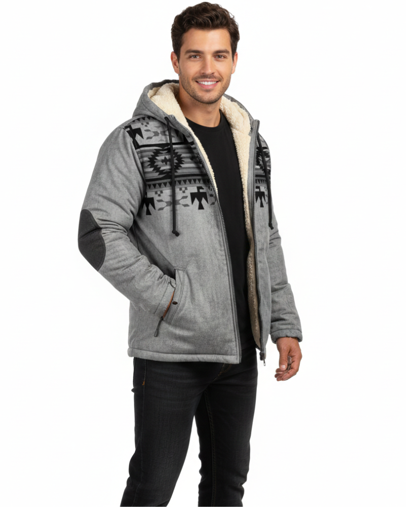 Dan Veste d’Hiver Homme Parka Isolante Légère avec Capuche & Protection Intempéries