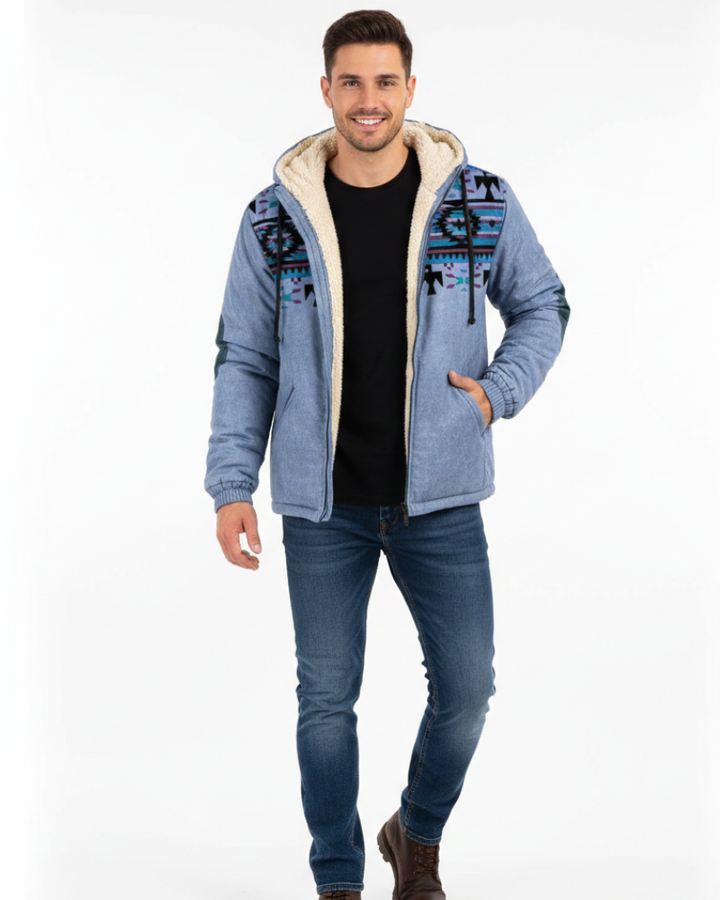 Dan Veste d’Hiver Homme Parka Isolante Légère avec Capuche & Protection Intempéries, vue 4
