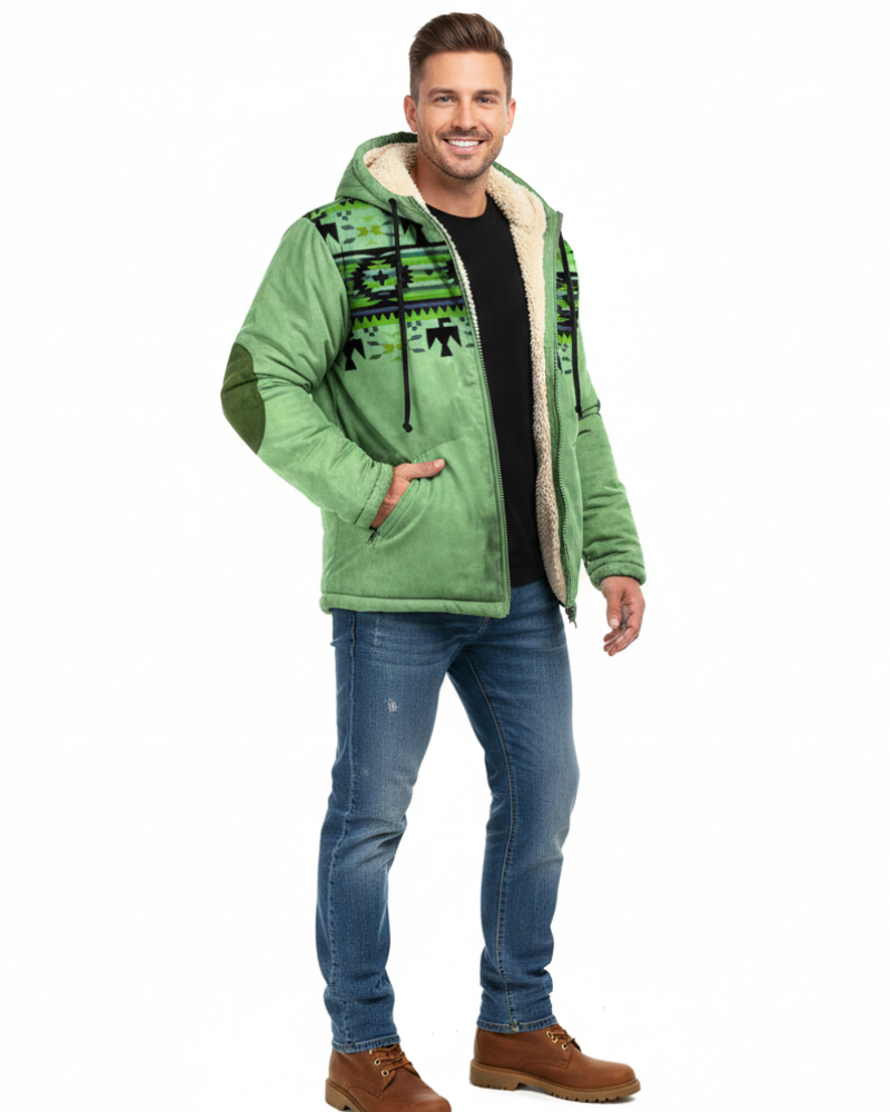Dan Veste d’Hiver Homme Parka Isolante Légère avec Capuche & Protection Intempéries, vue 2