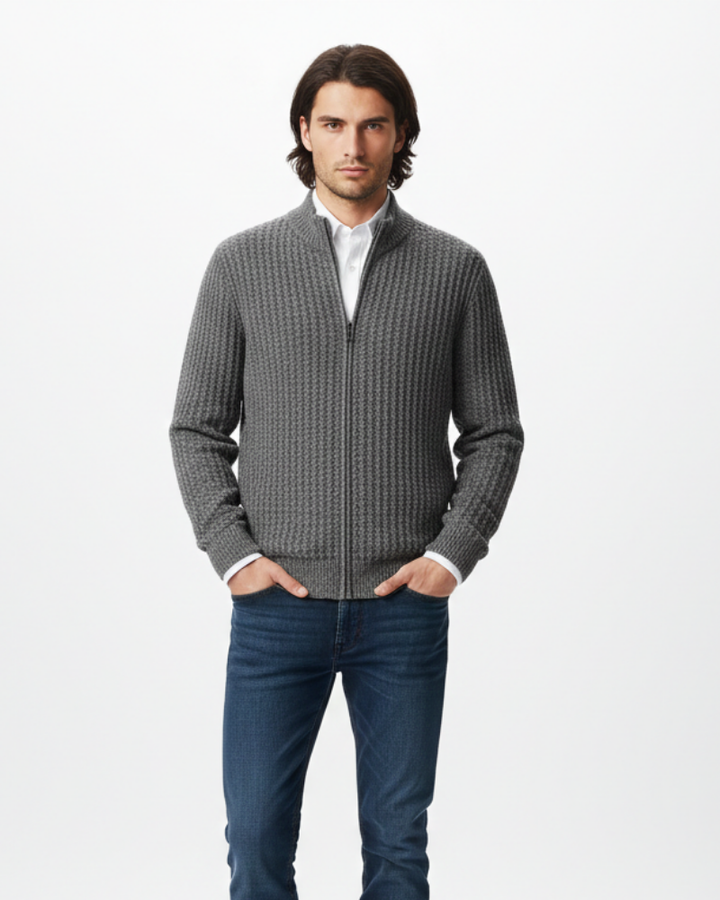 Danny Gilet Homme en Laine Mérinos Full Zip, Respirant & Confort Thermique, vue 2