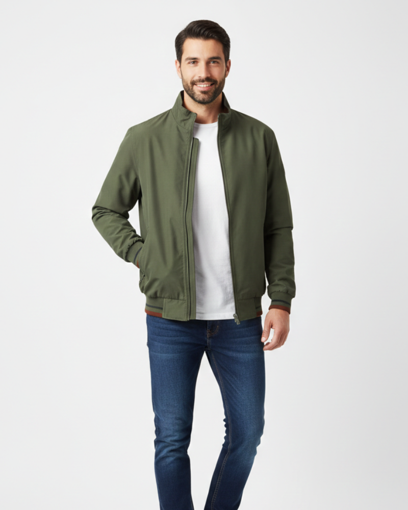 Caspian Veste Légère Homme Fermeture Zippée, Détails Contrastés & Style Urbain, vue 2