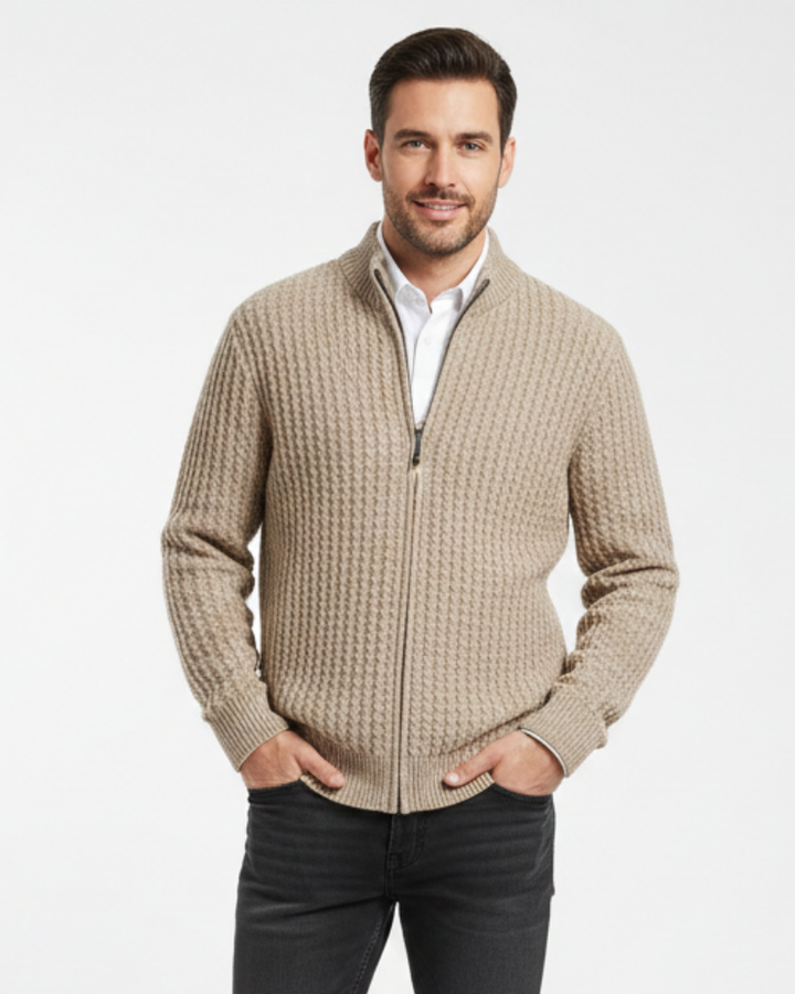 Danny Gilet Homme en Laine Mérinos Full Zip, Respirant & Confort Thermique