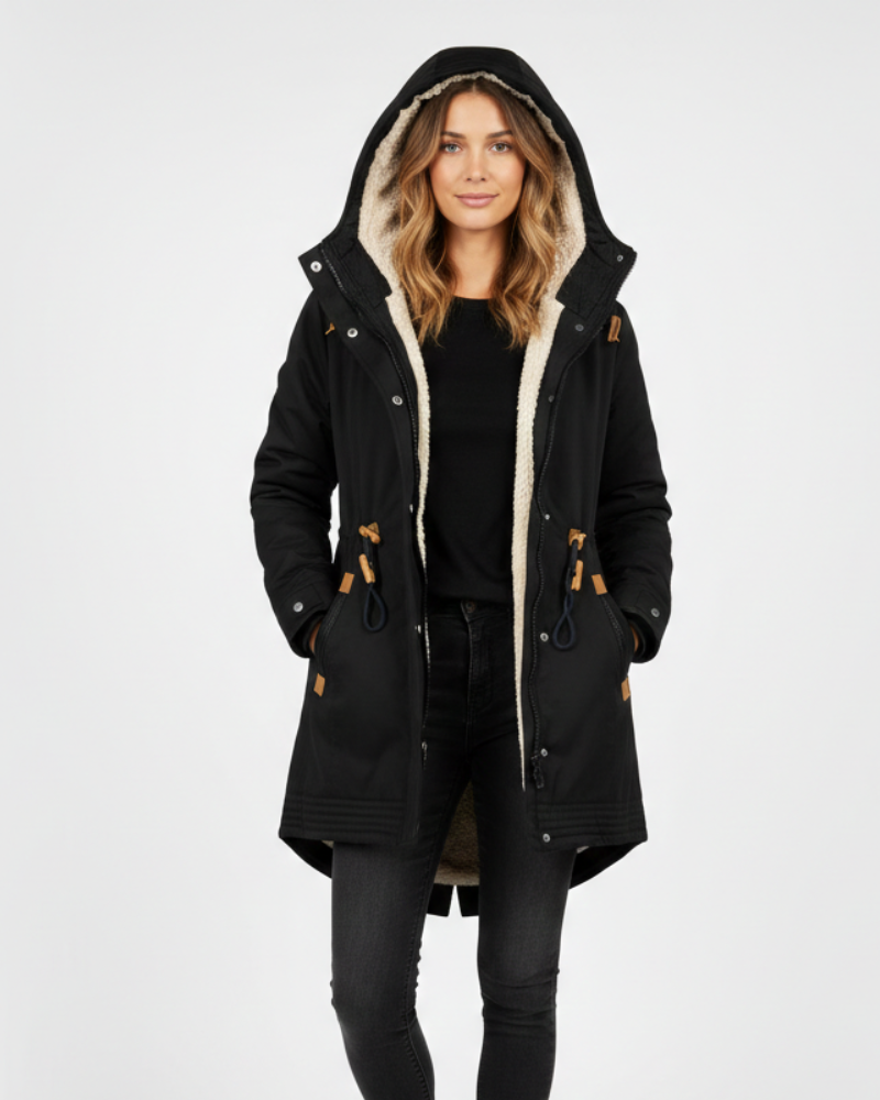 Blaire Manteau Femme Doublure Chaude, Capuche Fonctionnelle & Coupe Élégante Hiver, vue 6