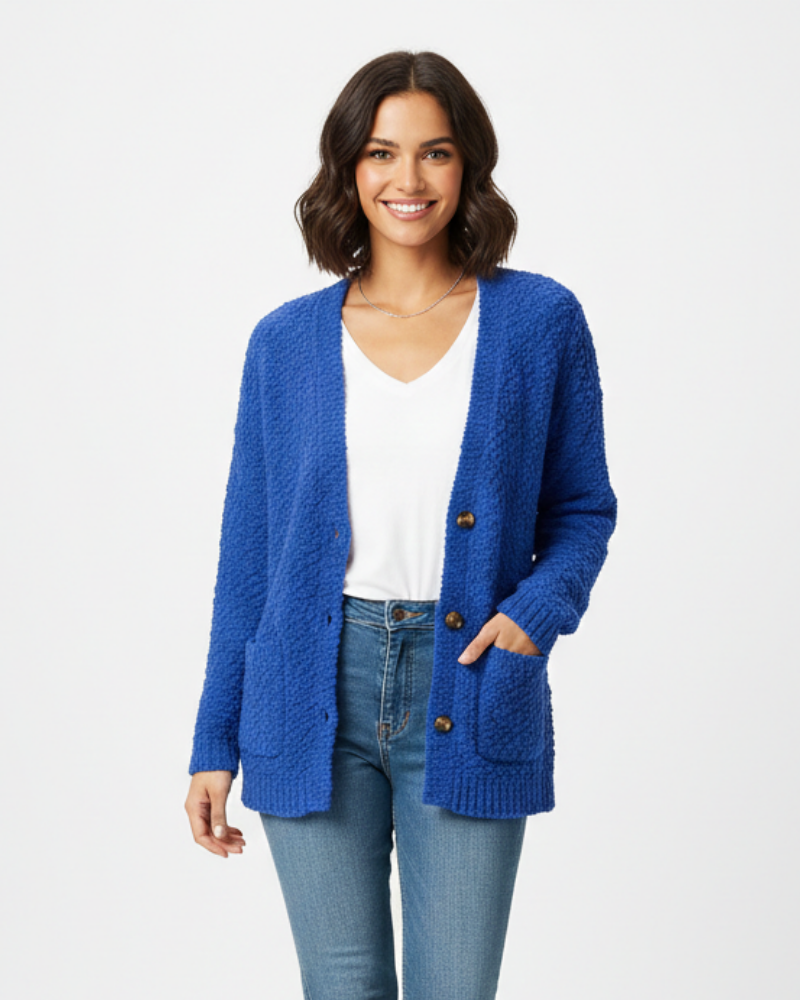Milas Veste Pluche Femme Gilet Casual Doux Coupe Décontractée avec Poches, vue 10