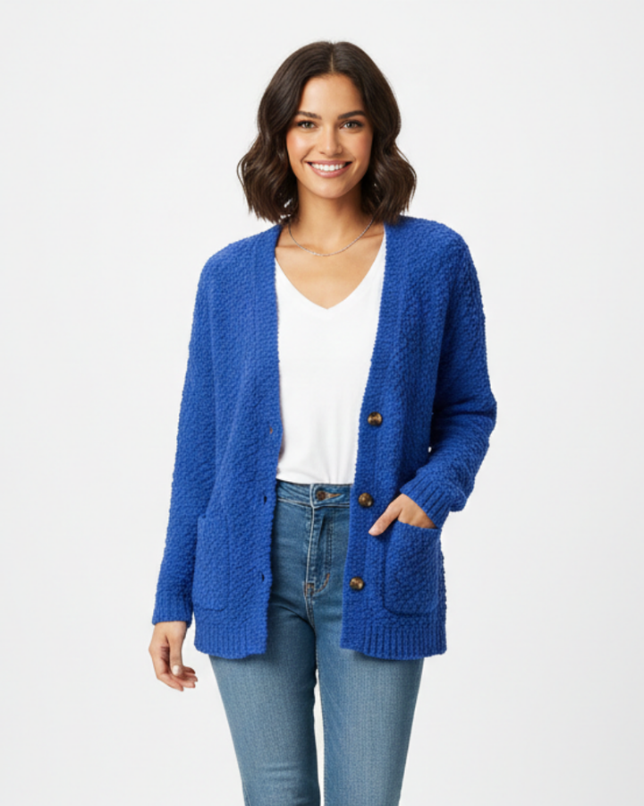 Milas Veste Pluche Femme Gilet Casual Doux Coupe Décontractée avec Poches, vue 10