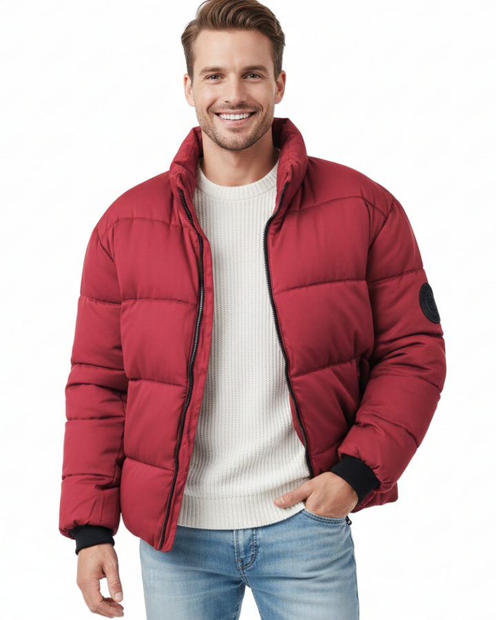 Zairyx Veste Puffer Homme Minimaliste Doudoune Légère avec Col Montant et Zip, vue 4