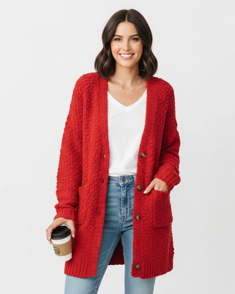 Milas Veste Pluche Femme Gilet Casual Doux Coupe Décontractée avec Poches, vue 3