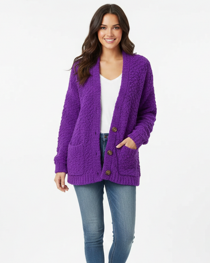 Milas Veste Pluche Femme Gilet Casual Doux Coupe Décontractée avec Poches, vue 4