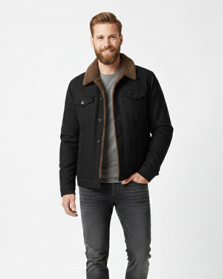 Morgan Veste Hiver Homme Shirtjack Doublé Fleece avec Poches & Boutons-Pression, vue 2