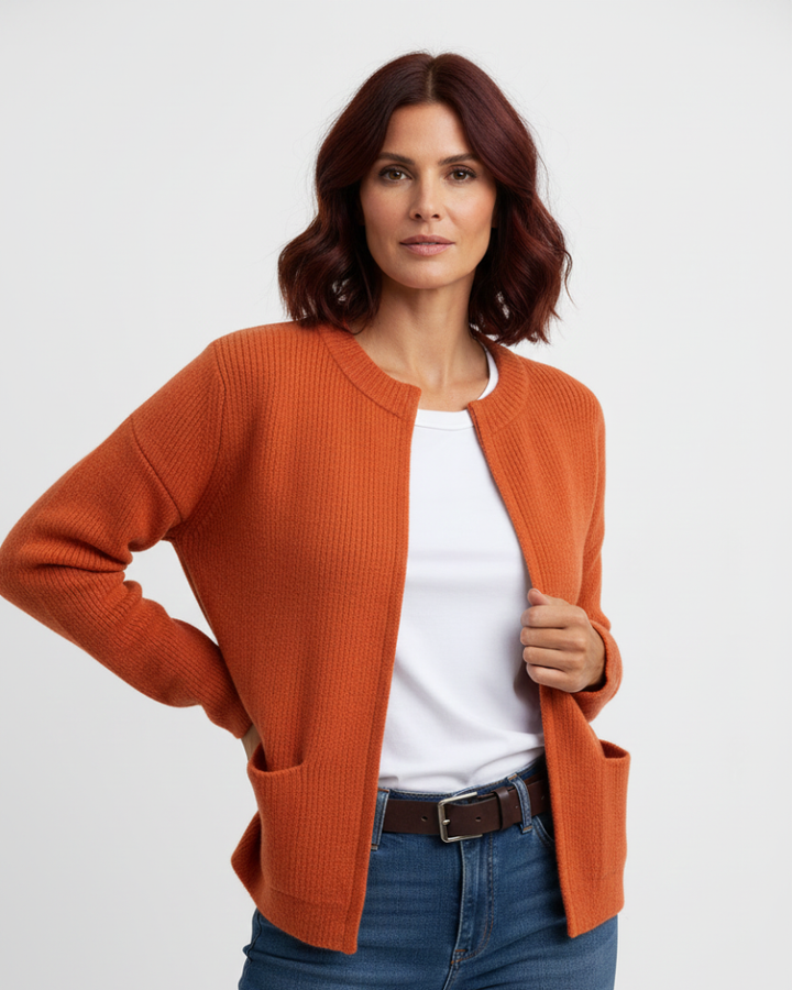 Layla Gilet Femme Veste Zippée Douce avec Coupe Confortable & Style Polyvalent, vue 6