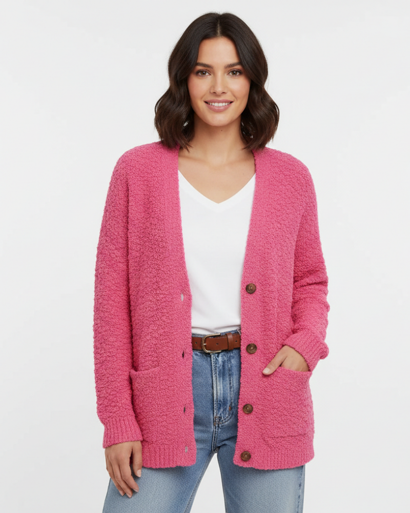 Milas Veste Pluche Femme Gilet Casual Doux Coupe Décontractée avec Poches, vue 2