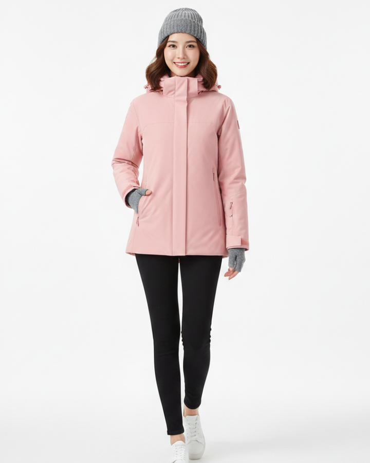 Casey Manteau d’Hiver Femme Imperméable Doublure Polaire Chaude & Coupe Structurée