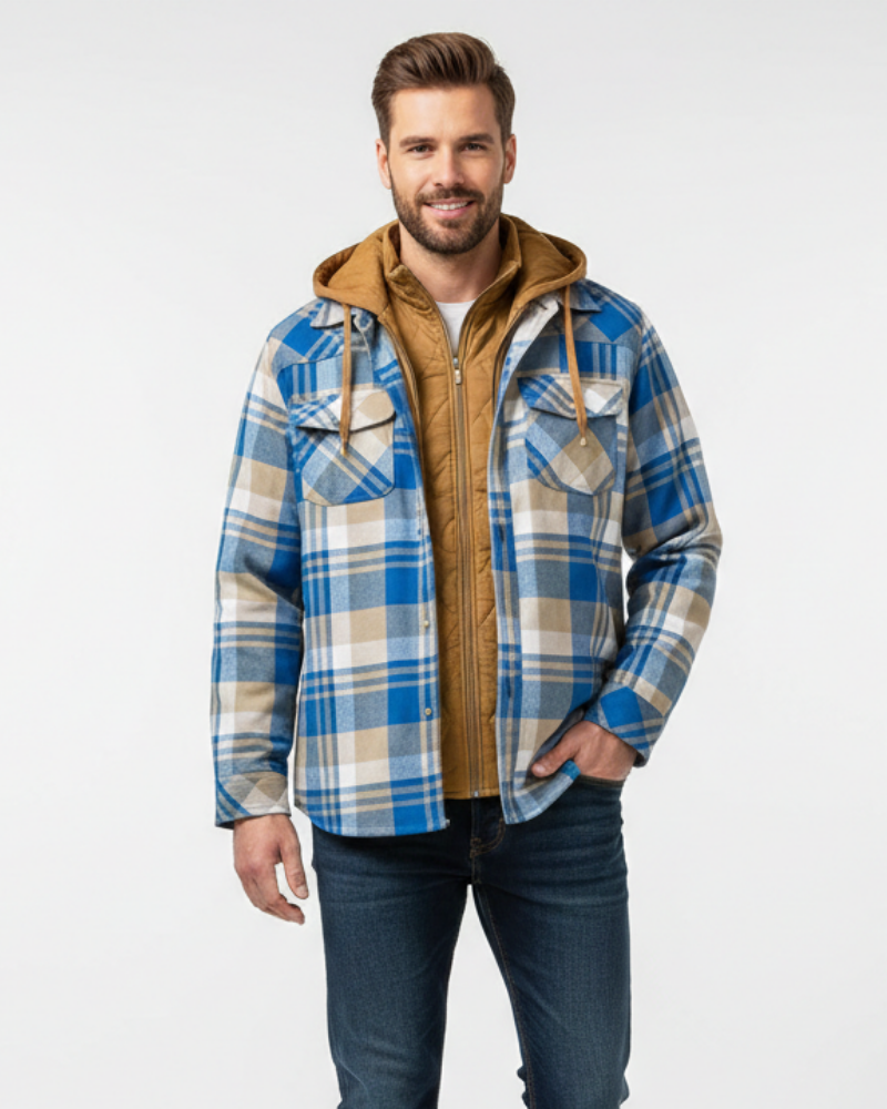Zandro Veste Bûcheron Homme Jacket Lumberjack Chaude et Respirante au Style Moderne