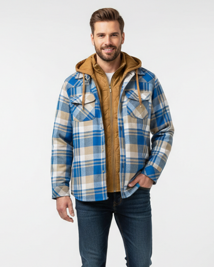 Zandro Veste Bûcheron Homme Jacket Lumberjack Chaude et Respirante au Style Moderne