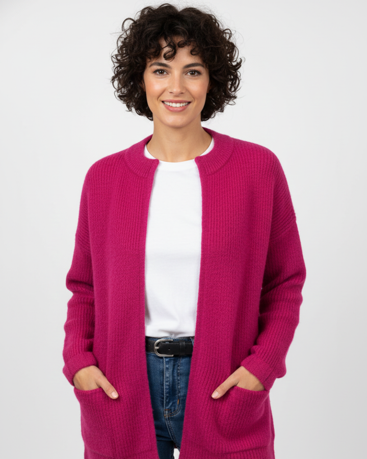 Layla Gilet Femme Veste Zippée Douce avec Coupe Confortable & Style Polyvalent, vue 7