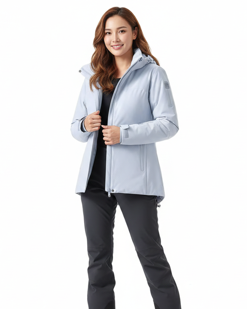 Casey Manteau d’Hiver Femme Imperméable Doublure Polaire Chaude & Coupe Structurée, vue 3