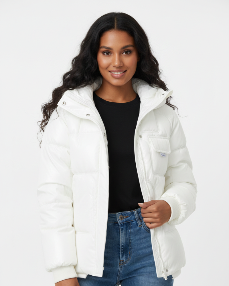 Zahra Veste Puffer Femme à Capuche Manteau Matelassé Léger et Chaud, vue 6