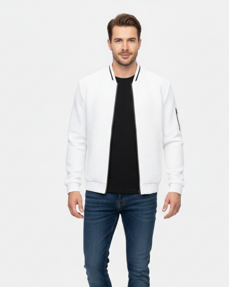 Zykellion Gilet Zippé Homme Cardigan Finement Tricoté au Style Élégant et Polyvalent, vue 2